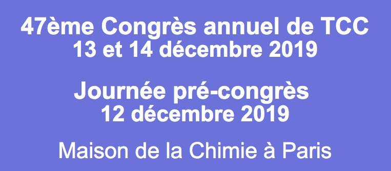 47ème congrès annuel de TCC à Paris